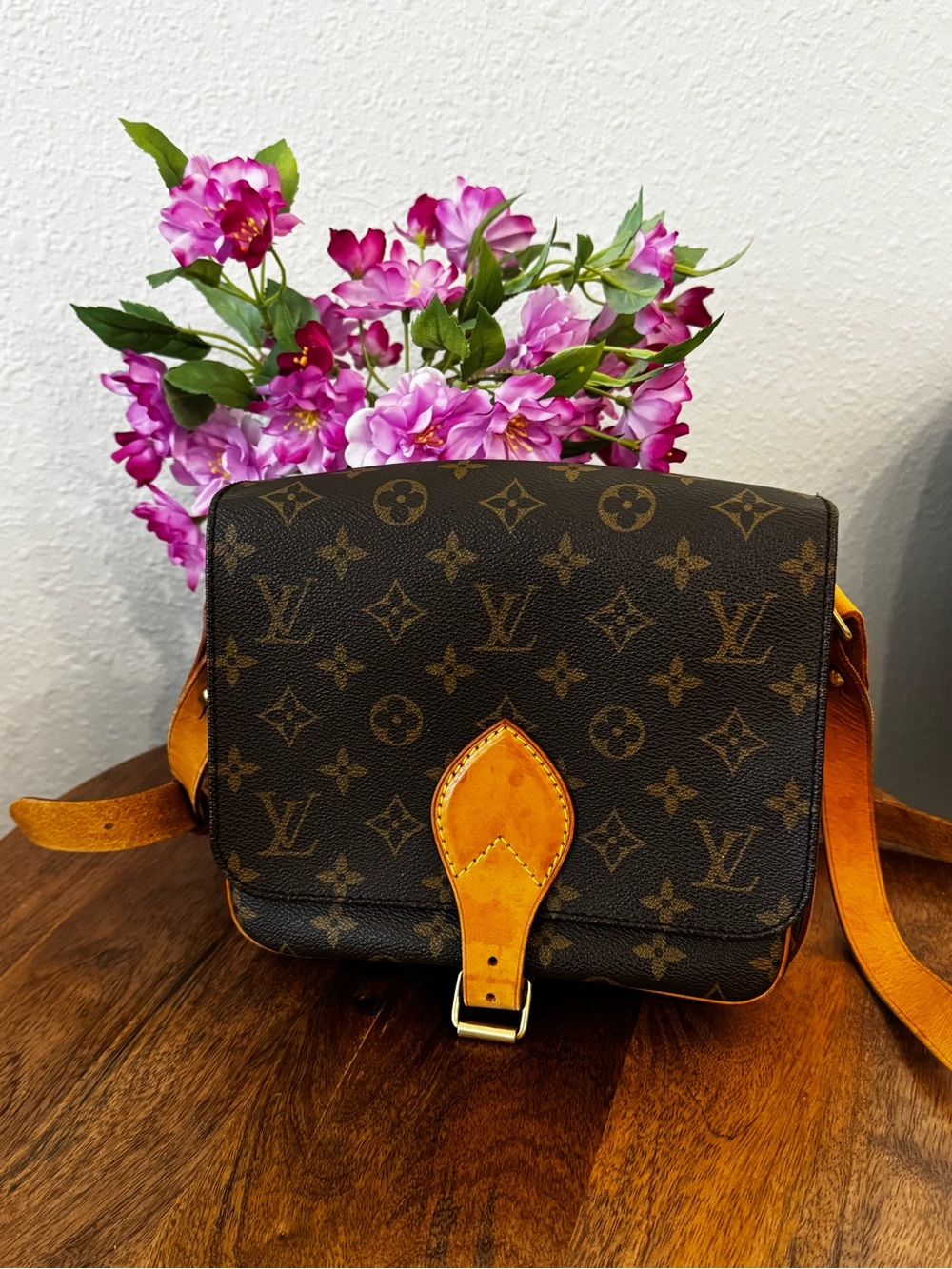Louis Vuitton Cartouchiere Mm Canvas M51253 Monogram Shoulder Bag